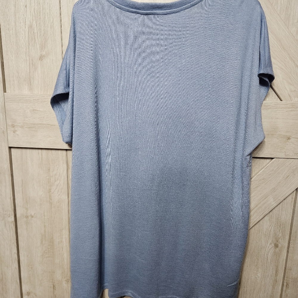 Orvis Light Blue V-Neck Sweater - Picture 4 of 4